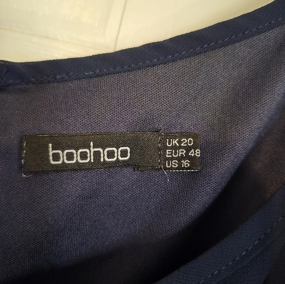 Boohoo Navy High Low Dress - Picture 4 of 4
